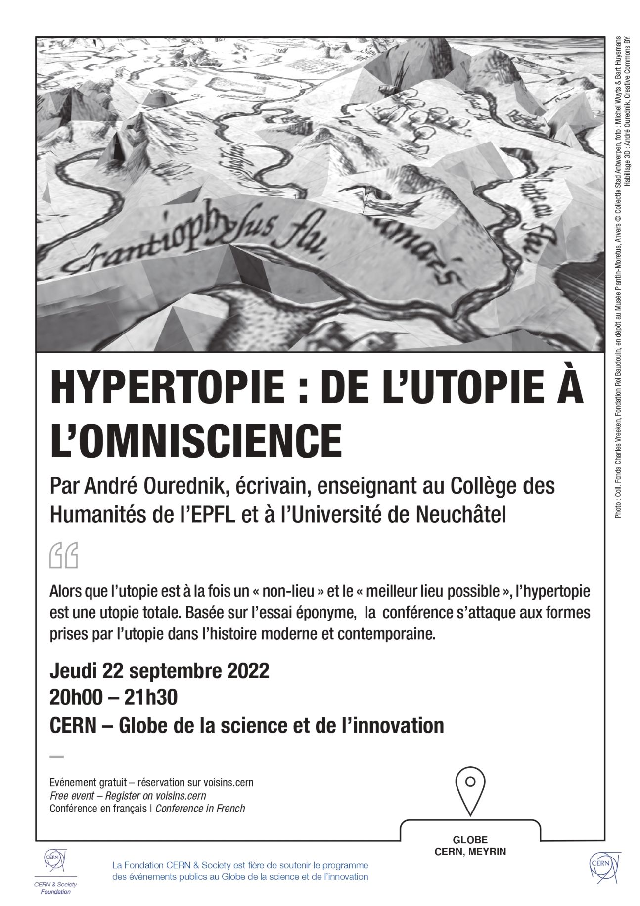 Conférence d'A. Ourednik au CERN (Genève) : Hypertopie. De l'utopie à l'omniscience.
