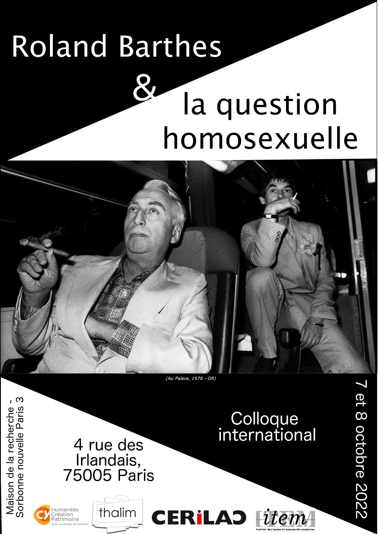 Roland Barthes et la question homosexuelle (Sorbonne Nouvelle)