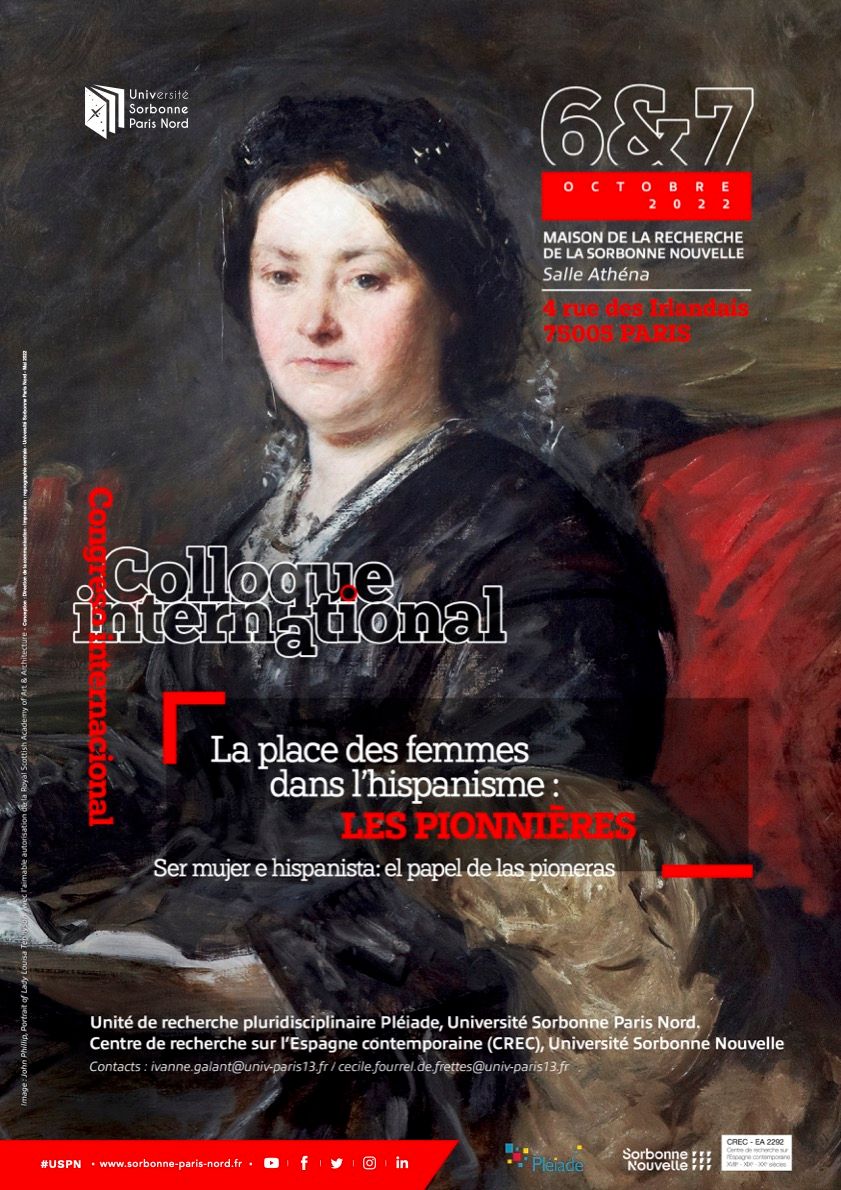 Colloque international / Congreso internacional : « La place des femmes dans l’hispanisme : les pionnières » / «Ser mujer e hispanista: el papel de las pioneras» (Paris)