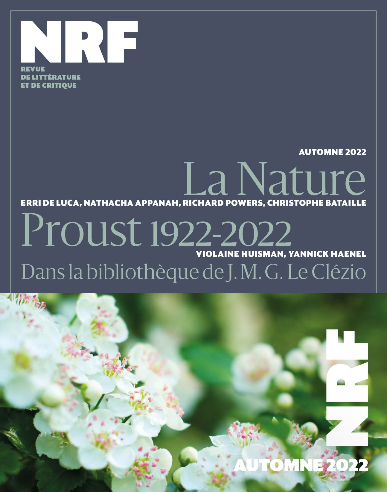 La Nouvelle Revue Française, Automne 2022