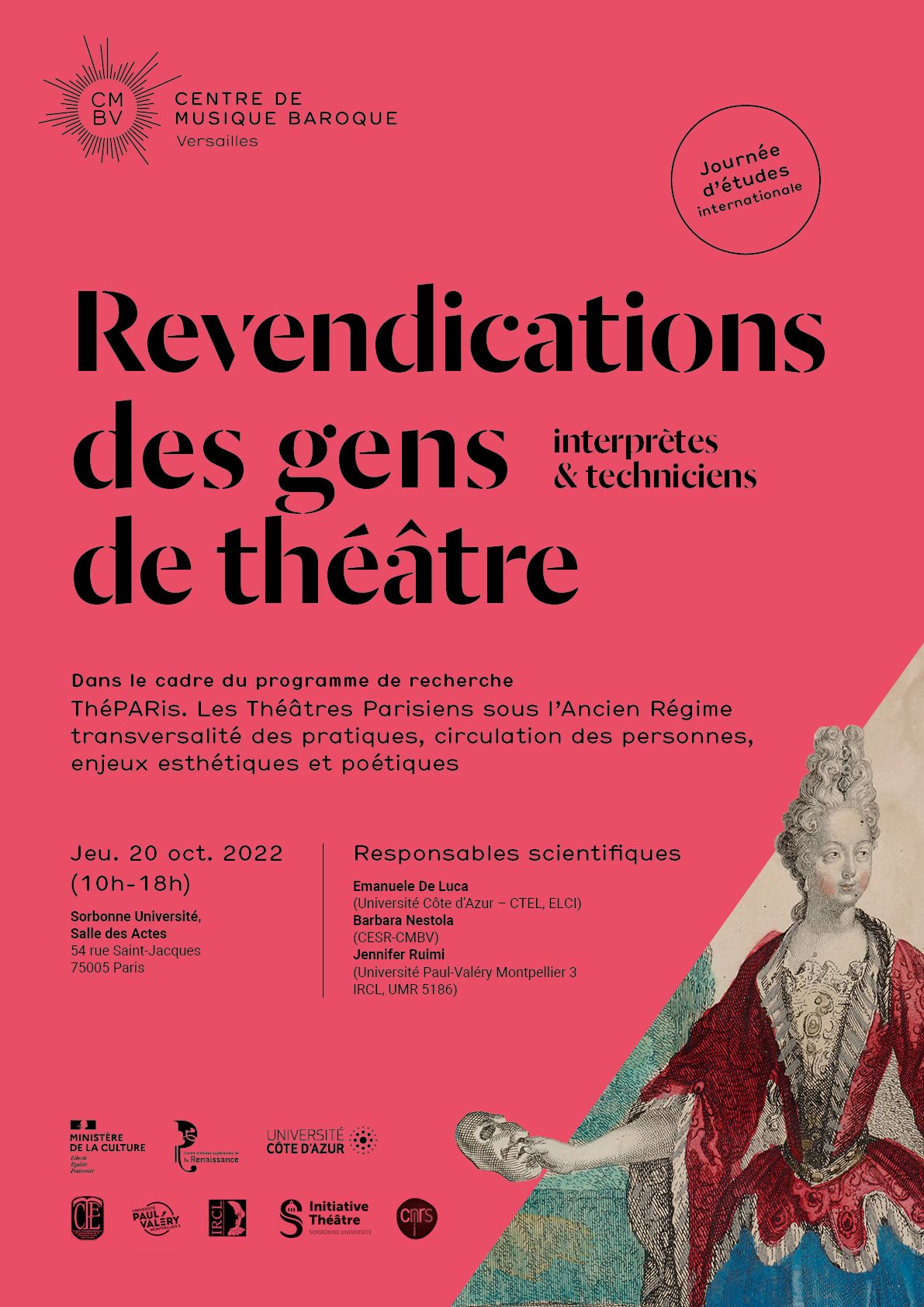Revendications des gens de théâtre, interprètes et techniciens (Sorbonne)