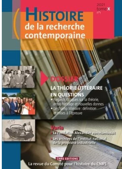 Rencontre autour du numéro de la revue Histoire de la Recherche contemporaine consacré aux théories littéraires (Librairie Tschann, Paris)