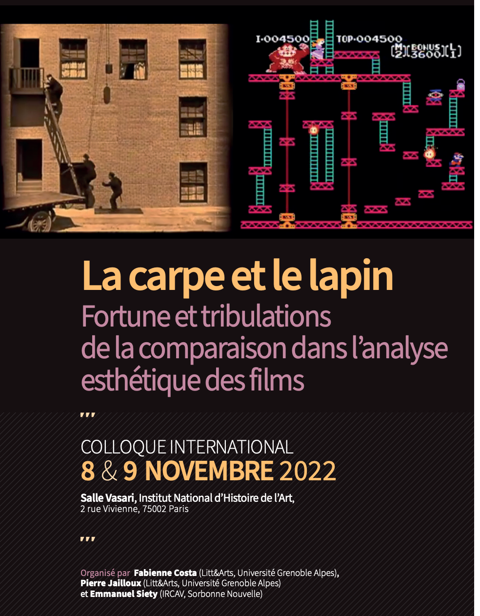 La carpe et le lapin : fortune et tribulations de la comparaison dans l'analyse esthétique des films (INHA, Paris)