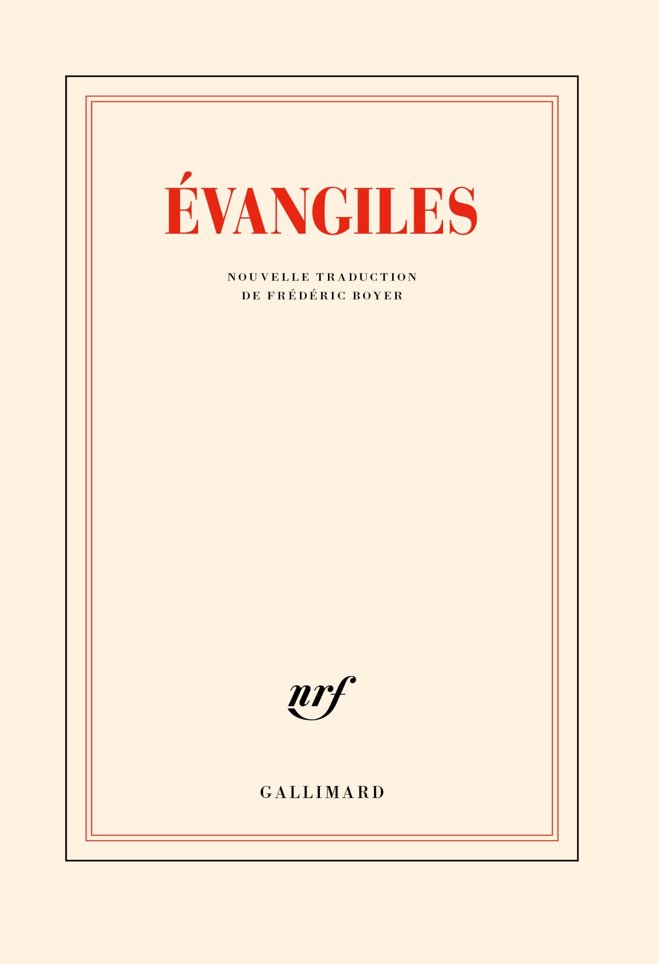 Évangiles (trad. Frédéric Boyer)
