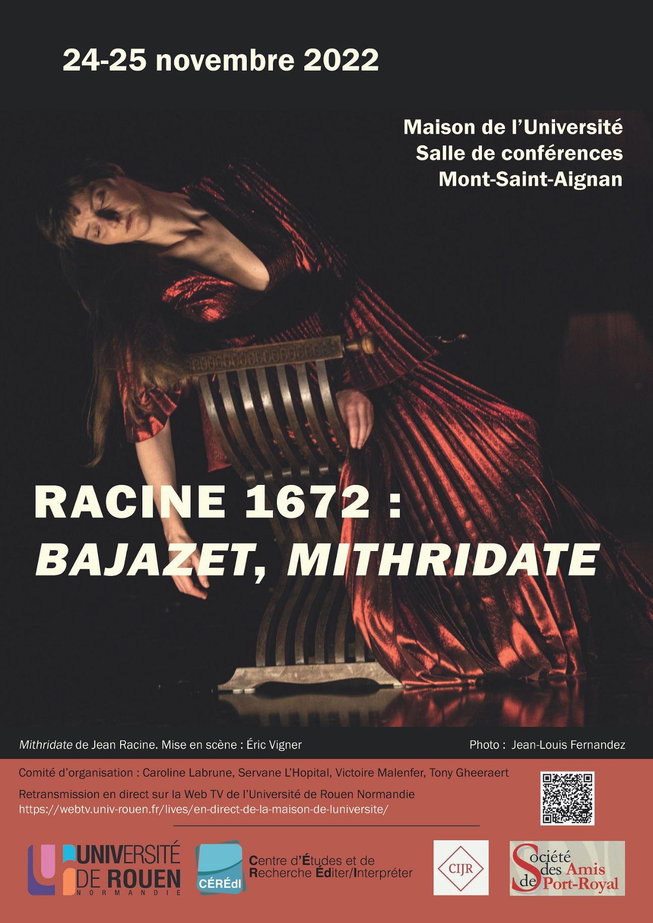 Racine 1672 : Bajazet, Mithridate (Mont-Saint-Aignan & en ligne)
