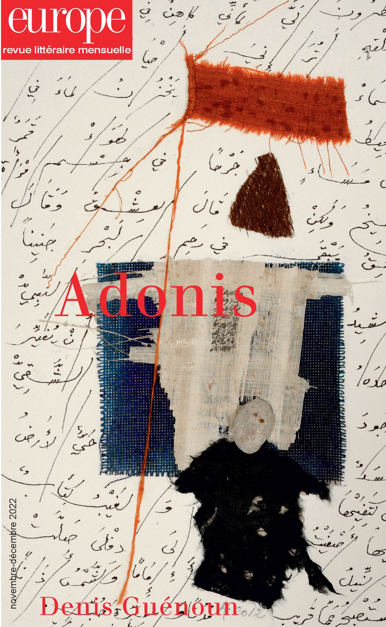 Europe, n° 1123-1124 :  Adonis – Denis Guénoun