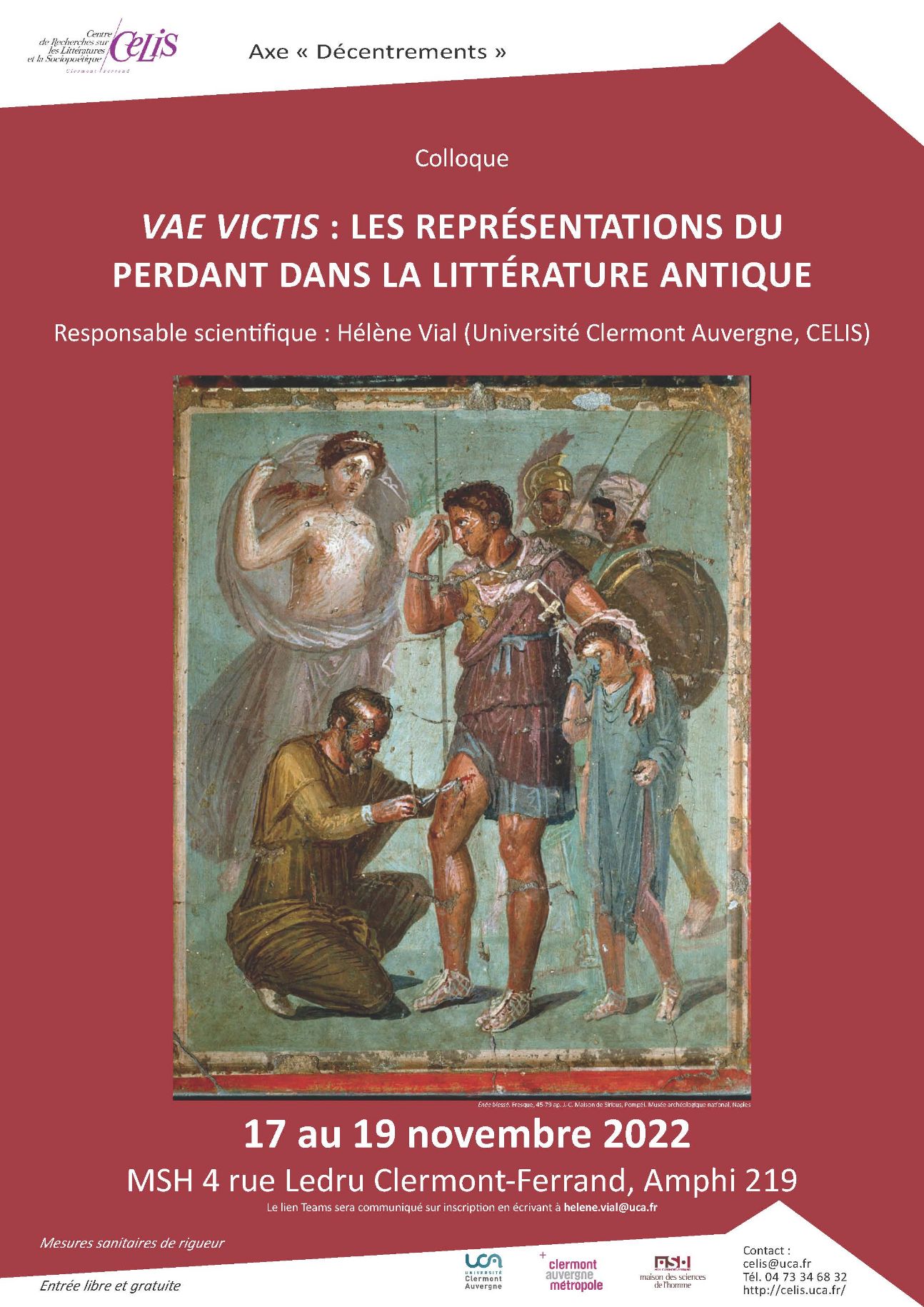 Vae victis : les représentations du perdant dans la littérature antique (Clermont-Ferrand)