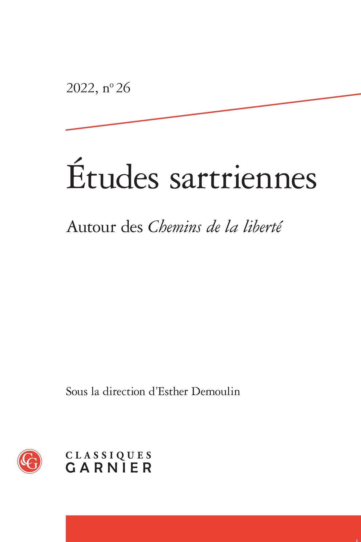 Études sartriennes, n° 26 : 