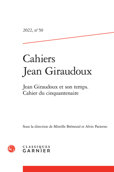 Cahiers Jean Giraudoux, n° 50 : 