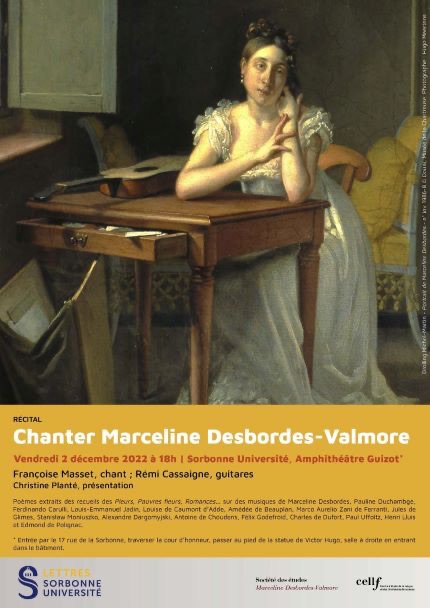Journée d'agrégation Marceline Desbords-Valmore (Sorbonne Université)