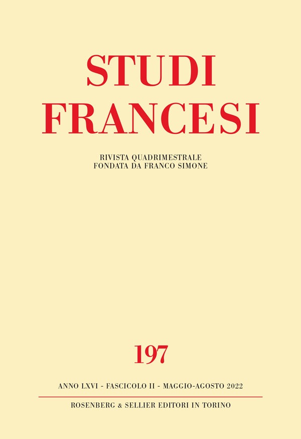 Studi francesi, n° 197 :