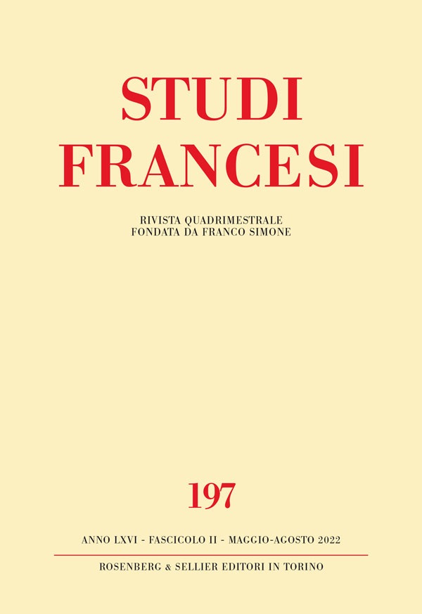 Studi francesi, n° 197 : 