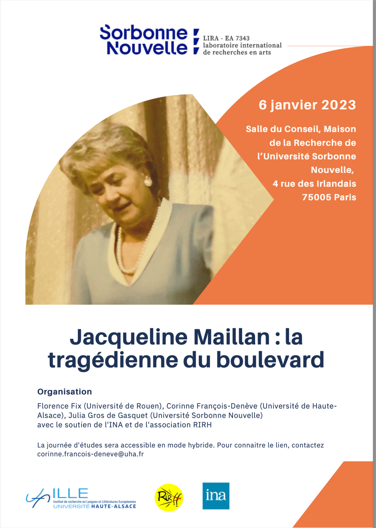 Jacqueline Maillan, la tragédienne du boulevard (Sorbonne nouvelle)