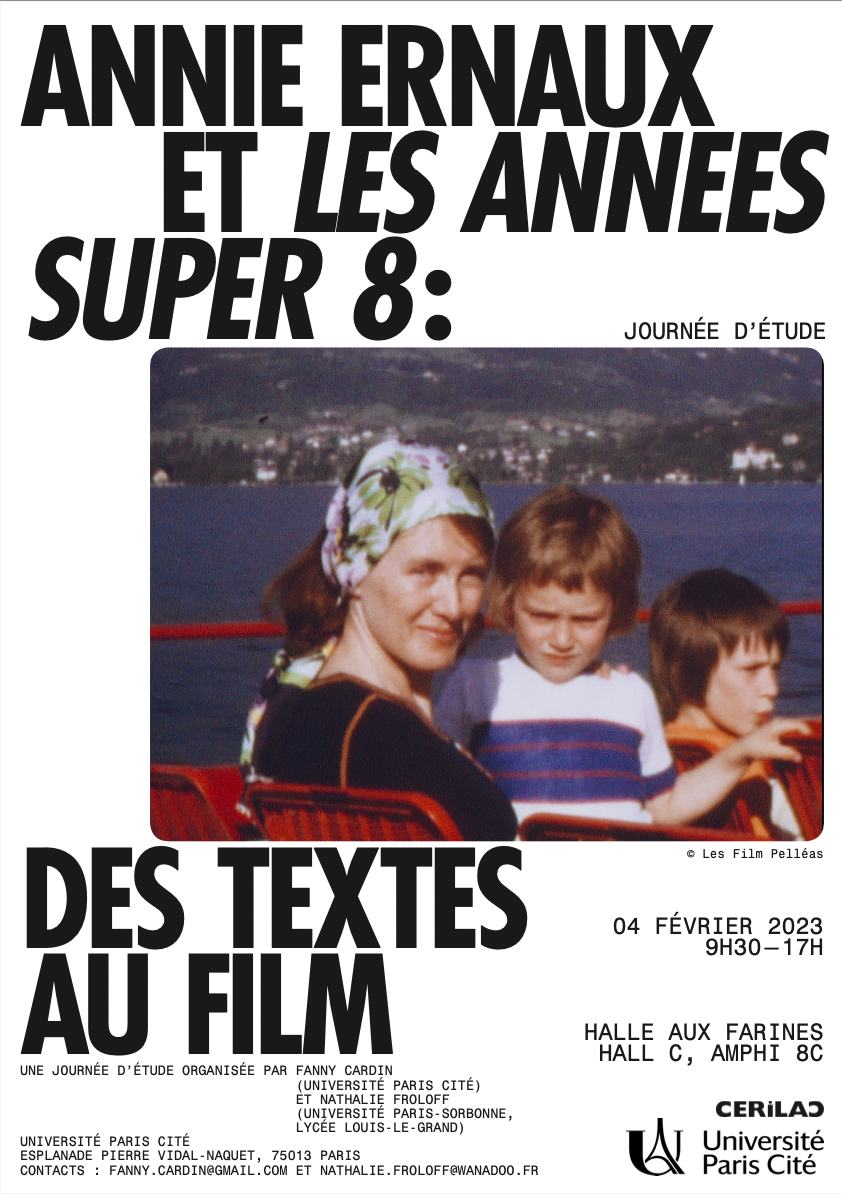Annie Ernaux et Les Années Super 8, des textes au film (Univ. Paris Cité)