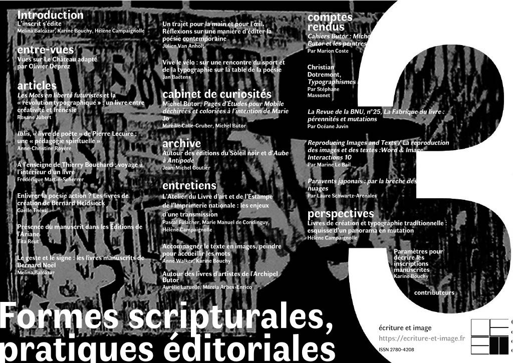Écriture et image, n° 3 :
