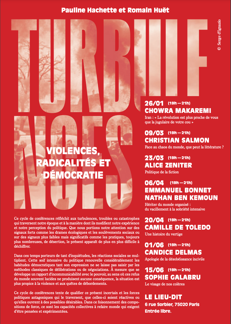 Alice Zeniter. Politique de la fiction (Lieu-Dit, Paris)