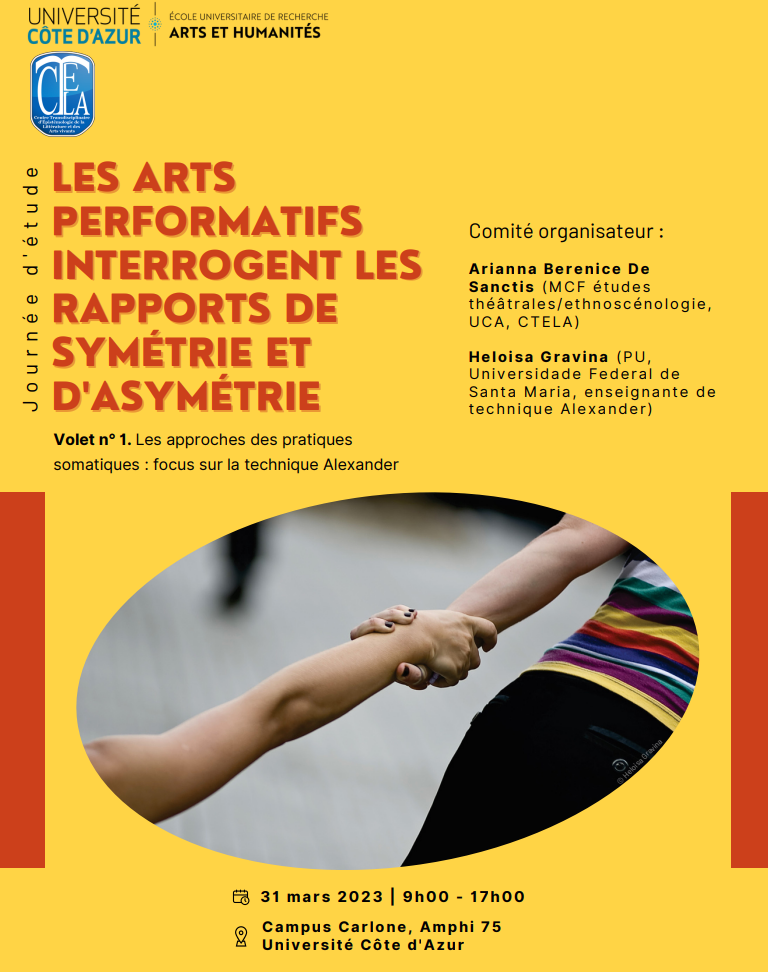 Les arts performatifs interrogent les rapports de symétrie et asymétrie : les approches des pratiques somatiques (Nice)