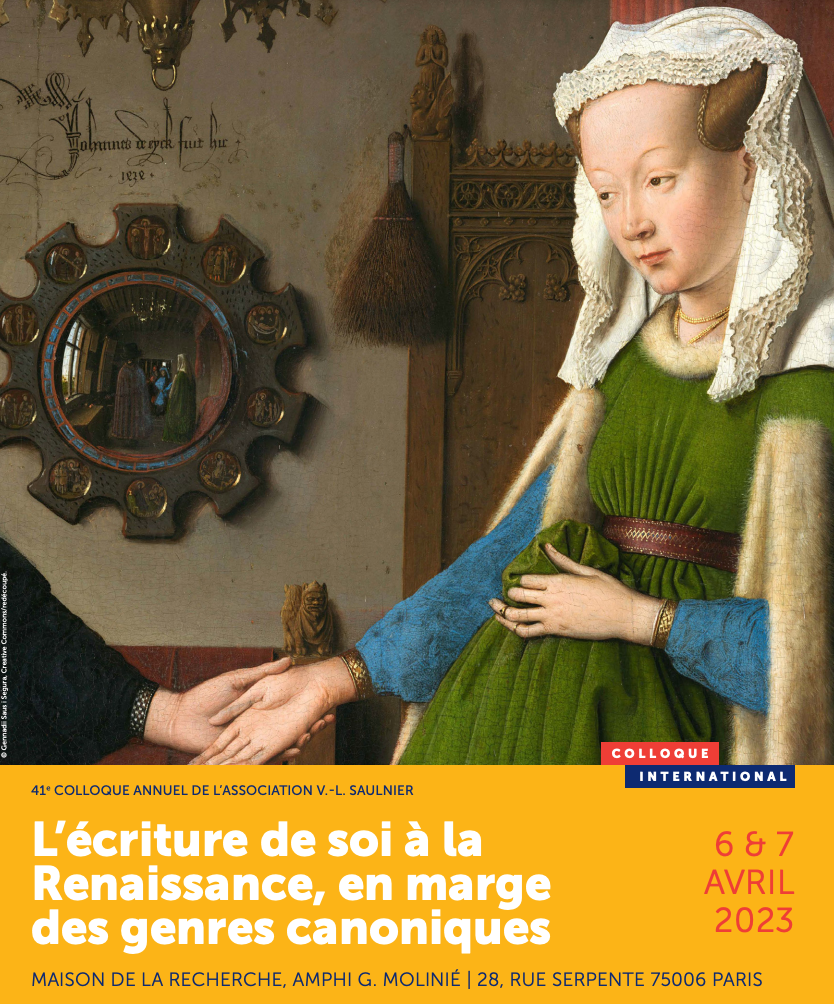 L'écriture de soi à la Renaissance, en marge des genres (Paris Sorbonne)