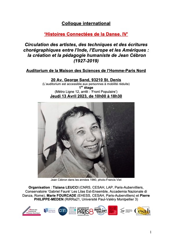 La création et la pédagogie humaniste de Jean Cébronn, 1927-2019 (MSH Paris Nord)