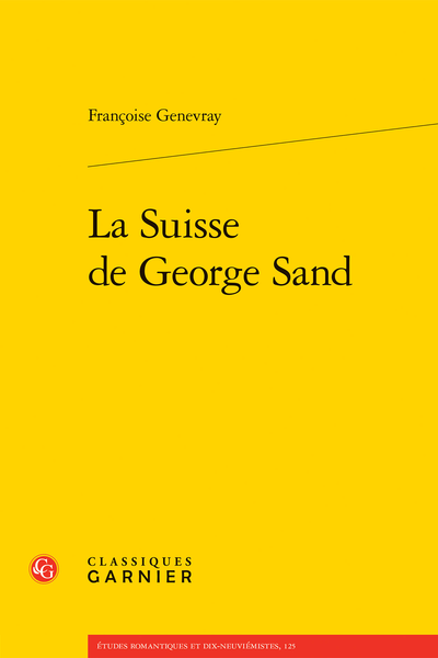 Françoise Genevray, La Suisse de George Sand