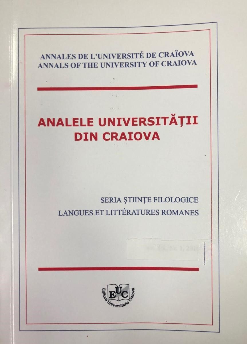 L'humour dans tous ses états (Annales de l’Université de Craiova)