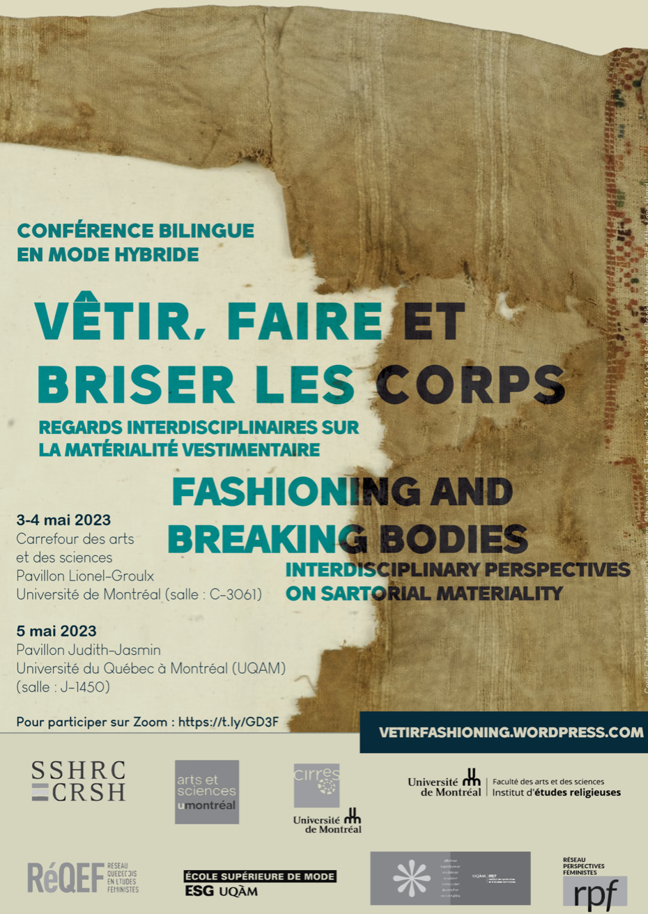 Vêtir, faire et briser les corps : regards interdisciplinaires sur la matérialité vestimentaire (Montréal & en ligne)