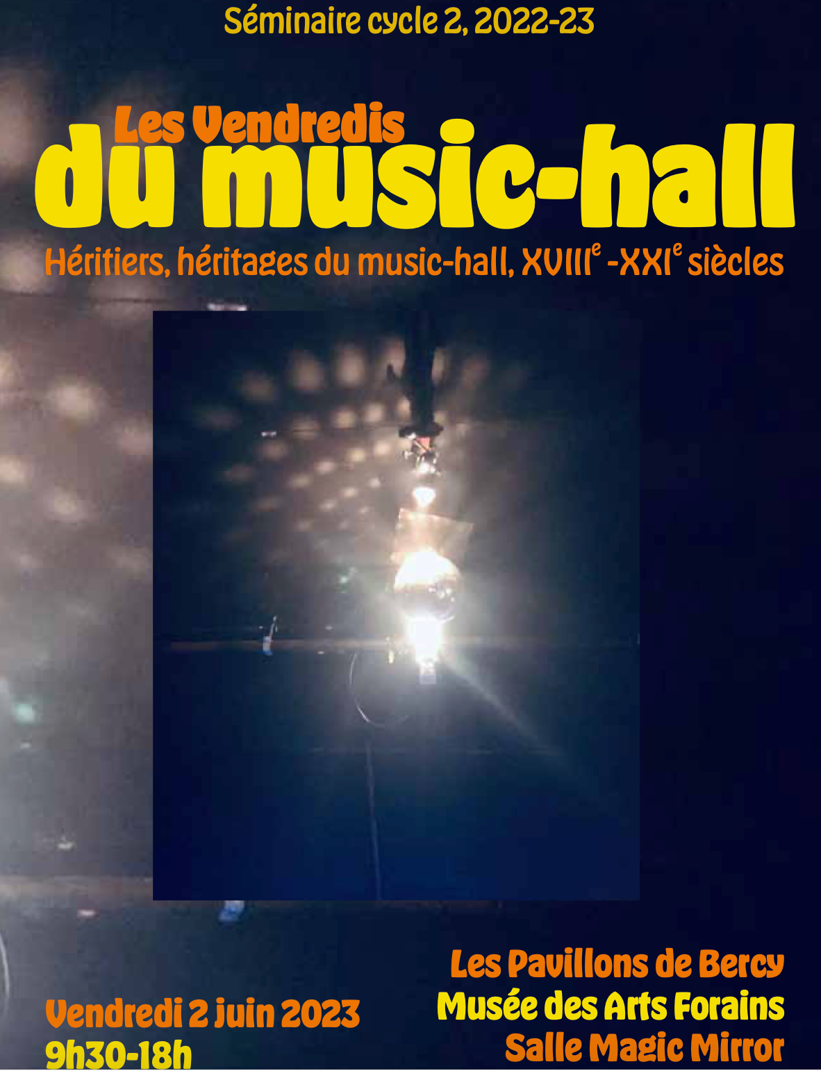 Les Vendredis du music-hall. Héritiers, héritages du music-hall (XVIIIe-XXIe siècles) (Paris)