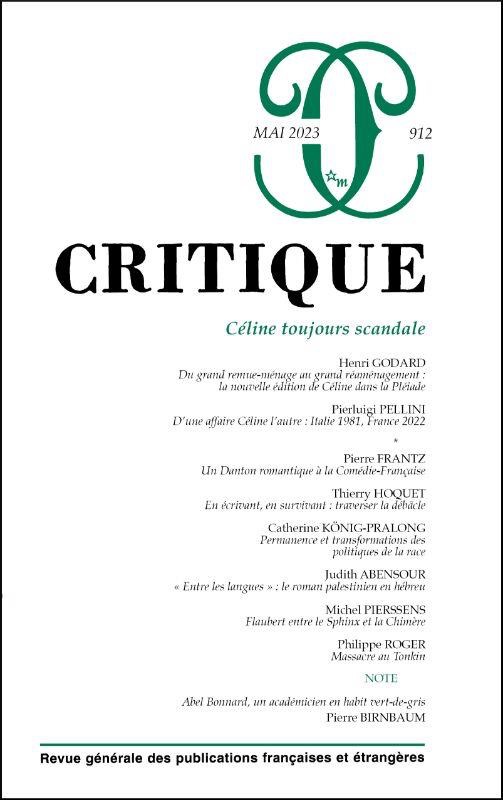 Critique, n° 912 :
