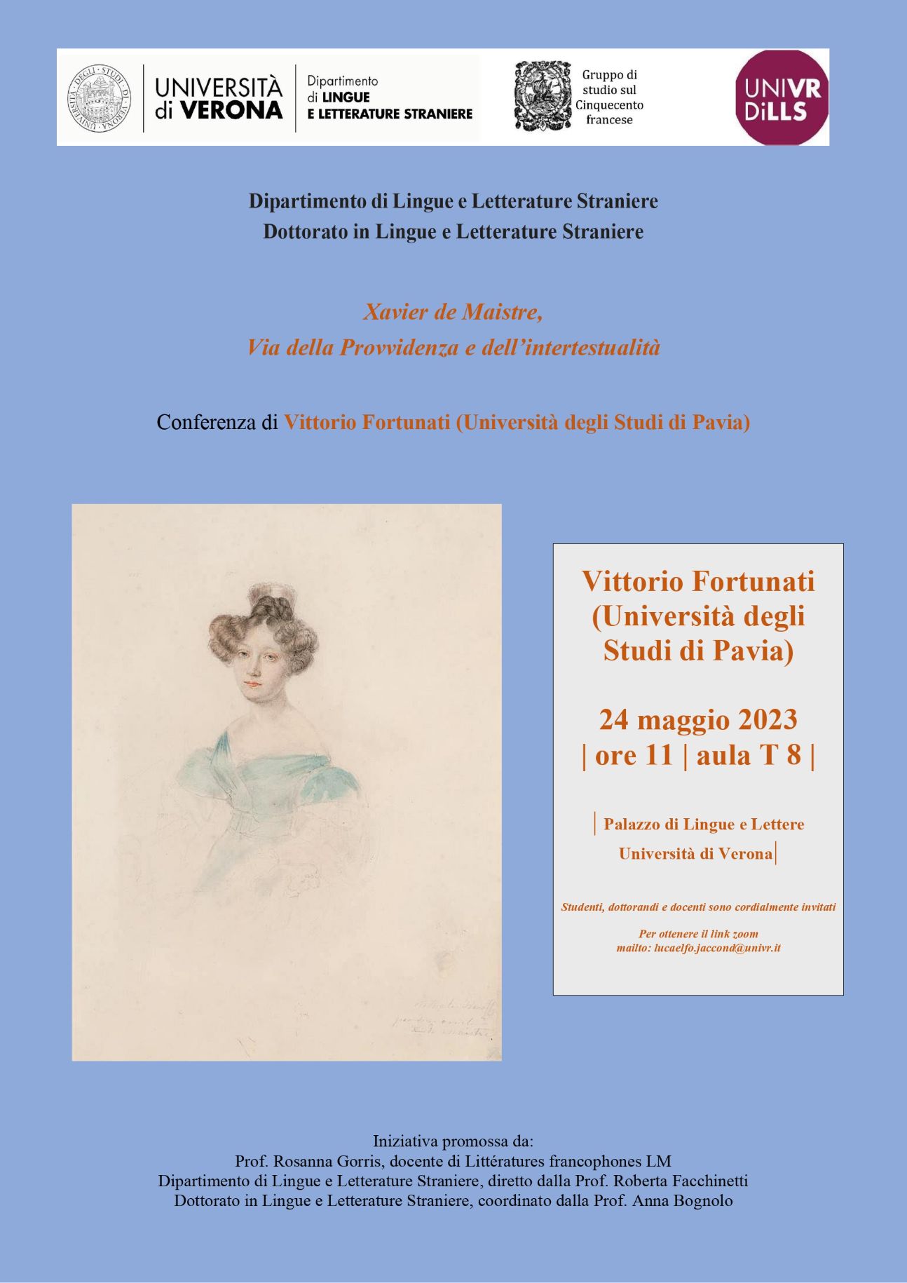Présentation de Xavier de Maistre, Via della Provvidenza e dell’intertestualità, par Vittorio Fortunati (Vérone)