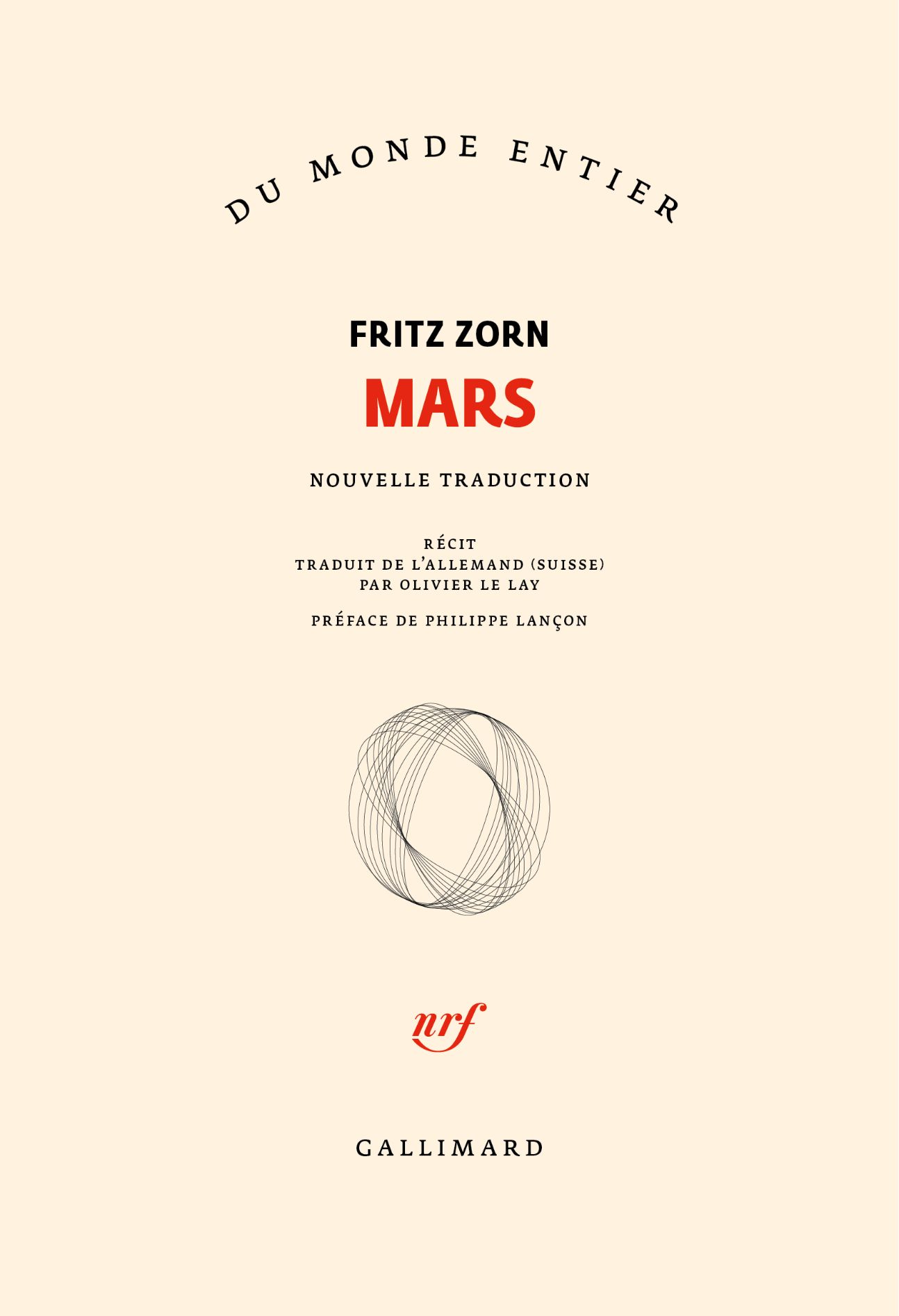 Fritz Zorn, Mars (nouvelle trad. Olivier Le Lay)