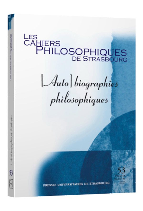[Auto]biographies philosophiques