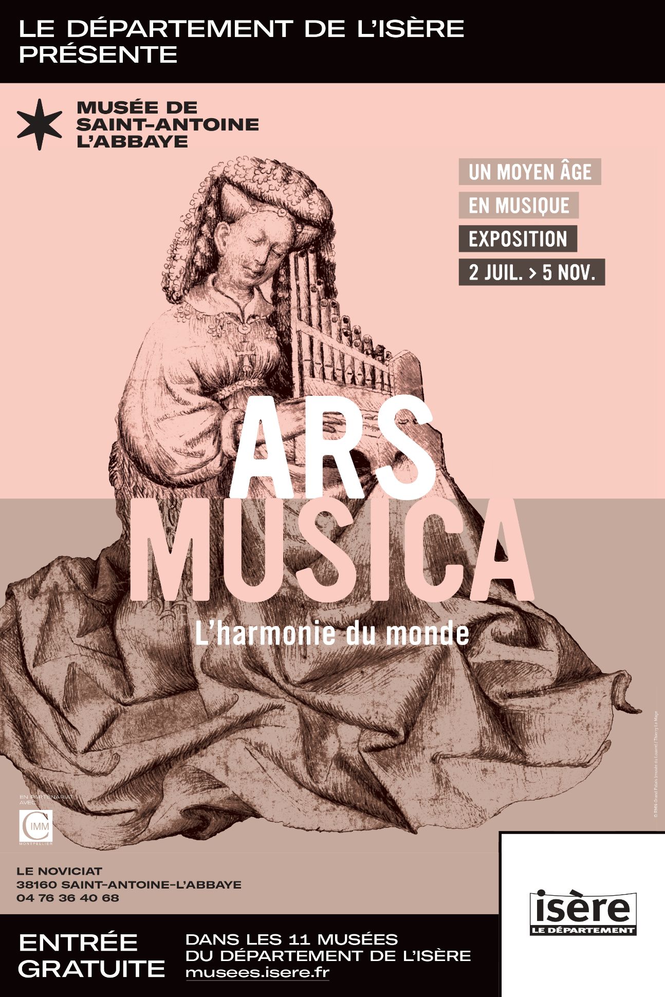 Exposition : Ars musica, l'harmonie du monde, Musée de Saint-Antoine-l'Abbaye (France)