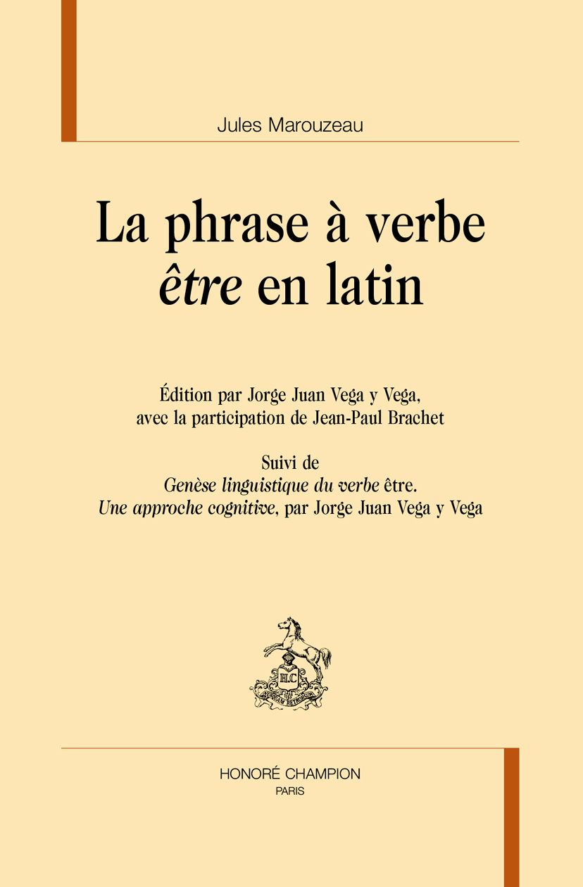 Jules Marouzeau, La phrase à verbe