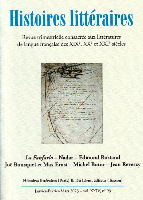 Histoires Littéraires, n° 93