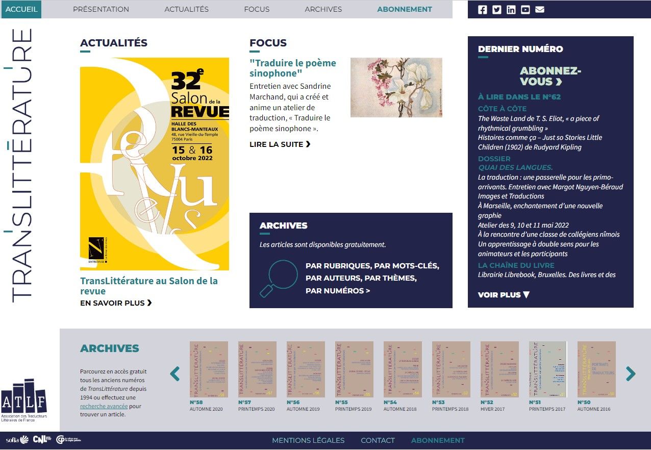 TransLittérature, la revue de l'ATLF, reccueille votre témoignage de participant ou spectateur d'une Joute de traduction!