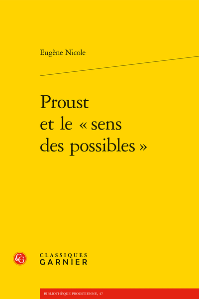 Nicole Eugène, Proust et le
