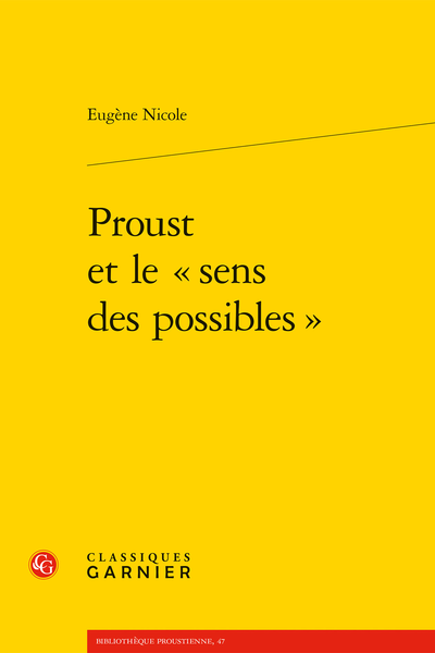 Nicole Eugène, Proust et le 