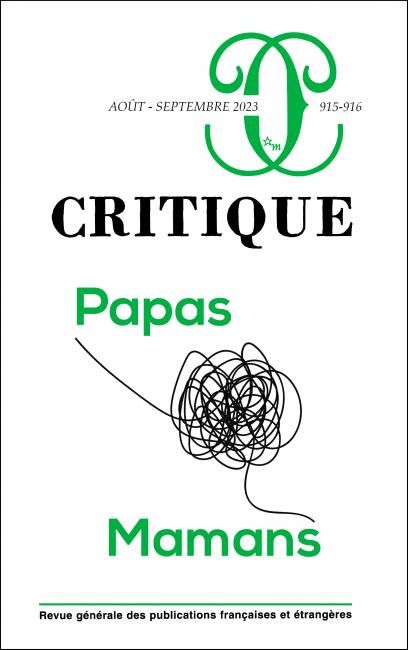 Critique, n° 915-916 :