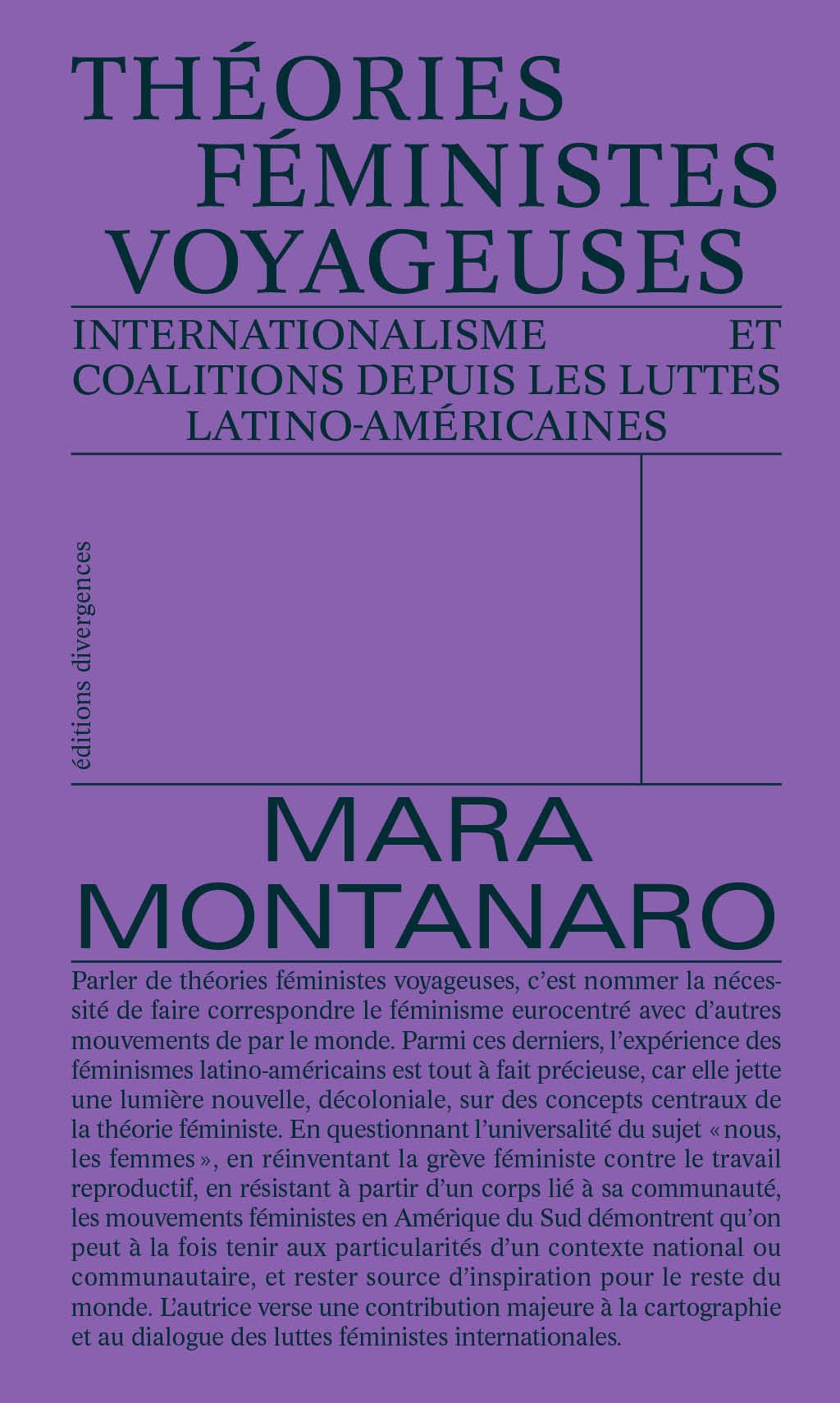 Mara Montanaro, Théories féministes voyageuses