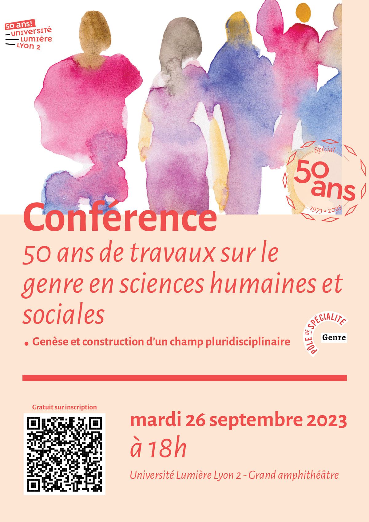 50 ans de travaux sur le genre en sciences humaines et sociales (Lyon)