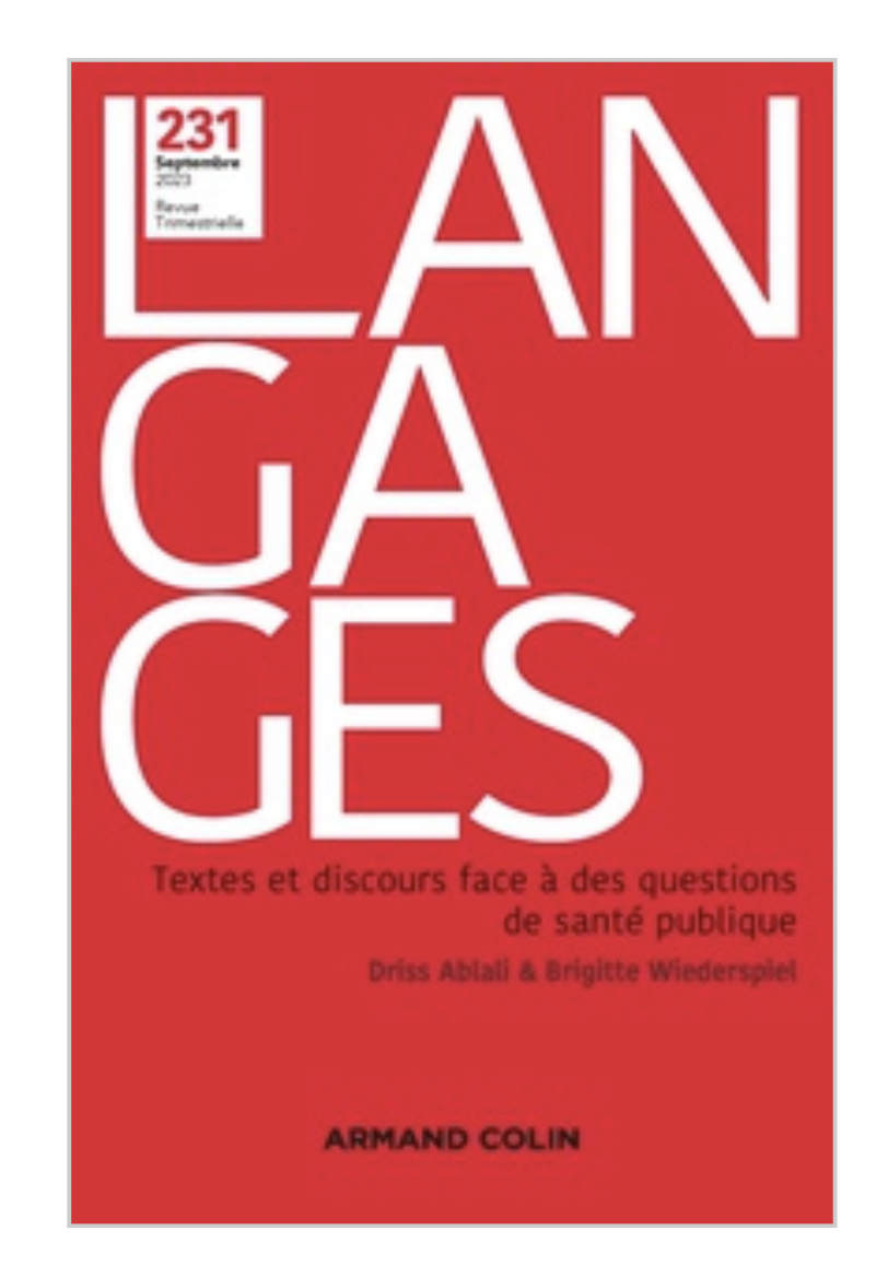 Langages, n° 231 :