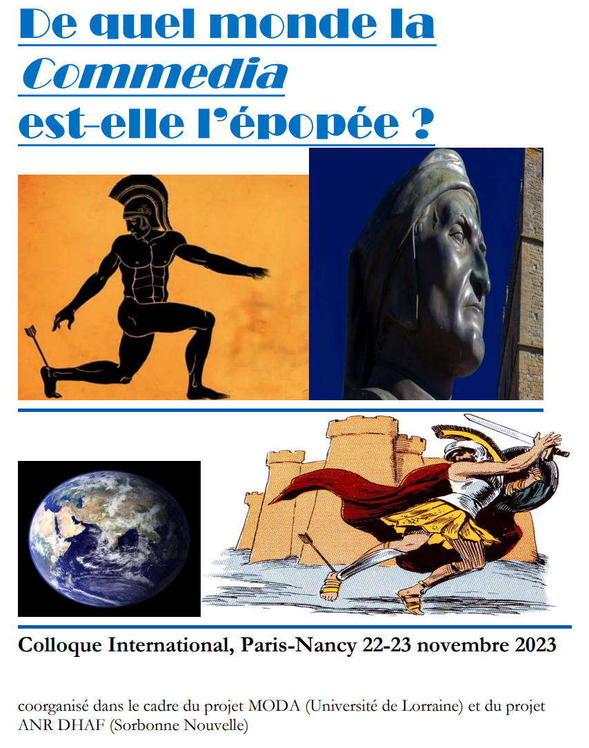 De quel monde la Commedia est-elle l'épopée ? (Paris, Nancy & en ligne)
