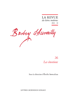 La Revue des lettres modernes, 2023, Série Barbey d'Aurevilly, vol. 23 :