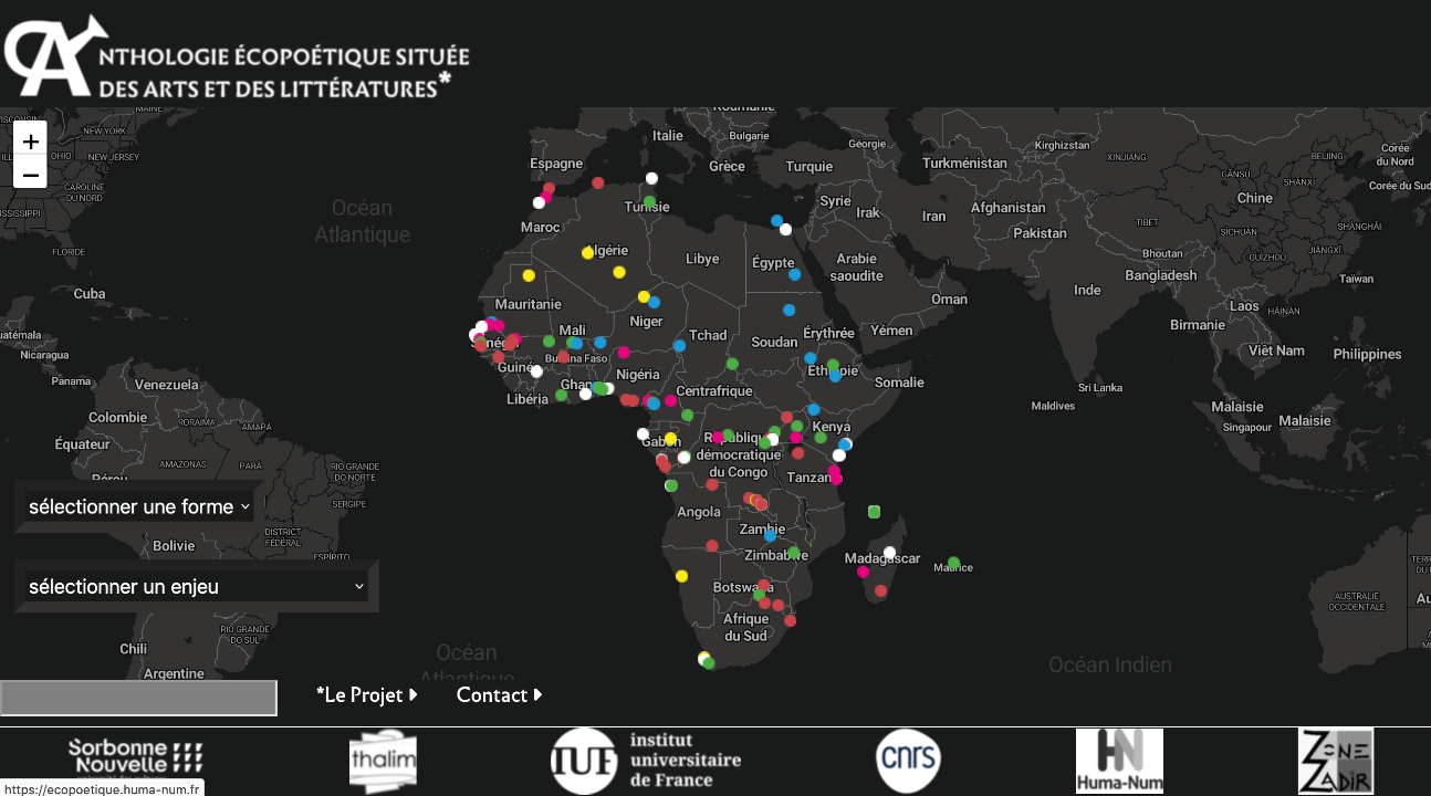 Anthologie écopoétique située des arts et des littératures - Afrique