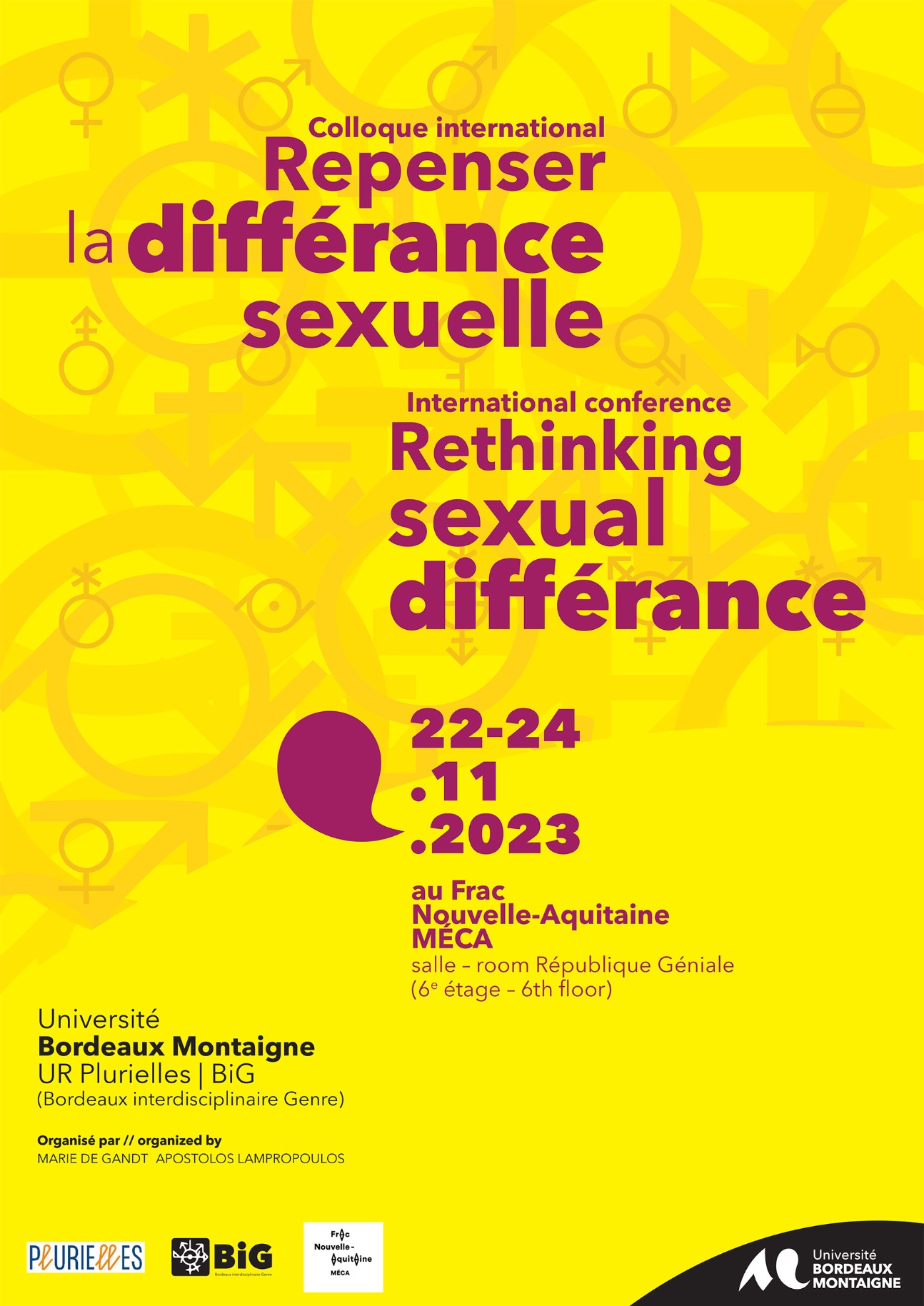 Repenser la différance sexuelle | Rethinking Sexual Différance (Bordeaux)