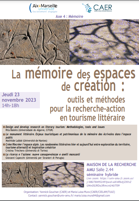 La mémoire des espaces de création: outils et méthodes pour la recherche-action en tourisme littéraire (Aix-en-Provence)