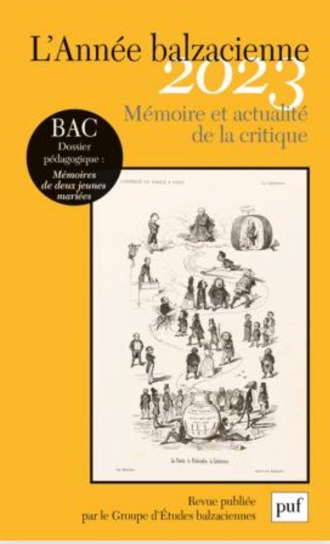L'Année balzacienne, 2023 :