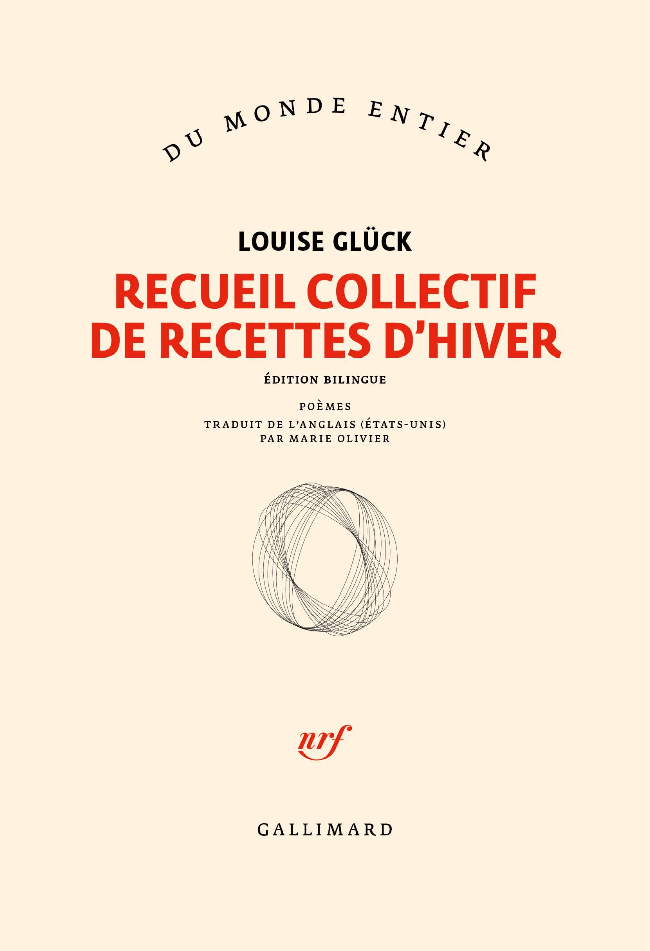 Louise Glück, Recueil collectif de recettes d’hiver (éd. bilingue)