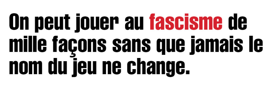 Quatorze moyens de reconnaître le fascisme