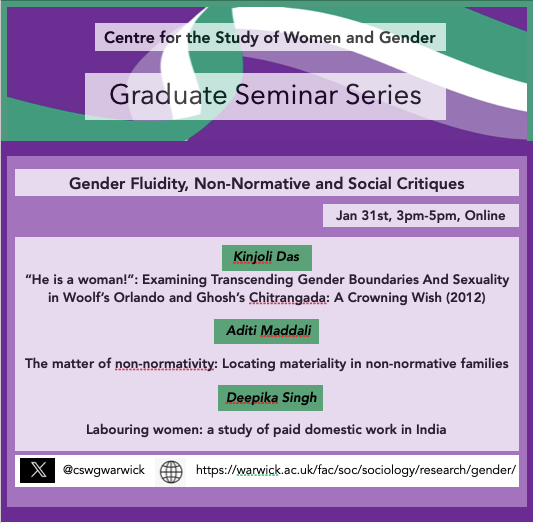 CSWG Graduate Seminar Series 2023-2024 (en ligne)